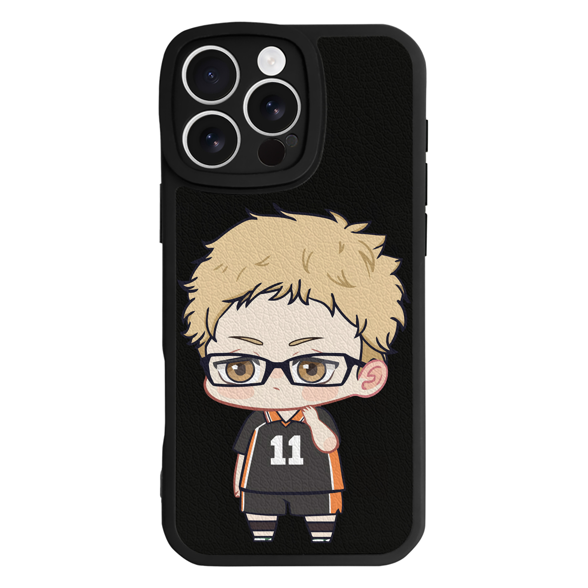 （画像用） ハイキュー!! Haikyu!! 【iPhone 16シリーズ対応】シリコンスマホケース（レザー調） 材質：シリコン